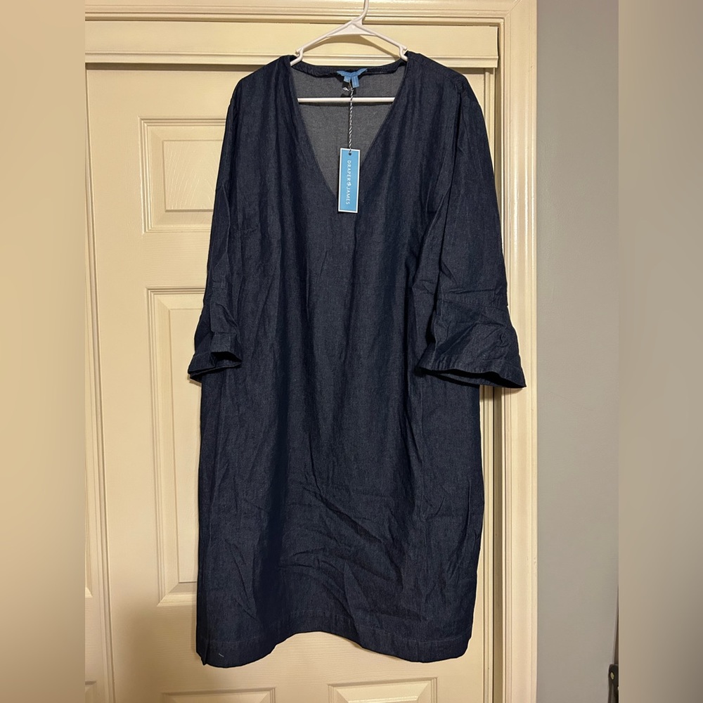 Draper James Chambray Dress Plus Size 3X NWT